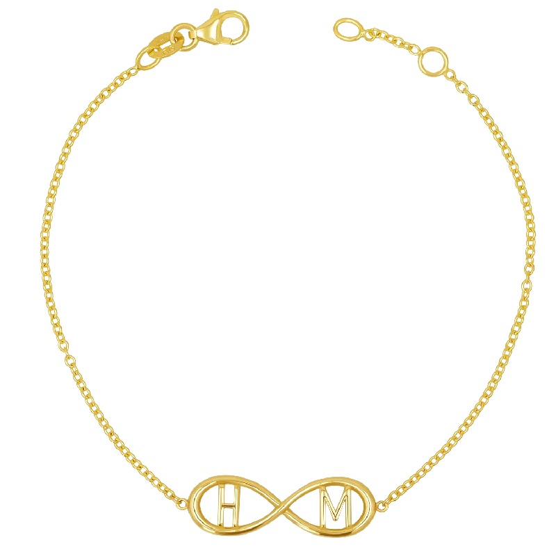 custom initial pendant necklace Infinity Letter Bracelet