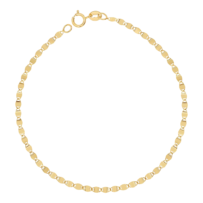 silver infinity knot ring Mirror Chain Bracelet