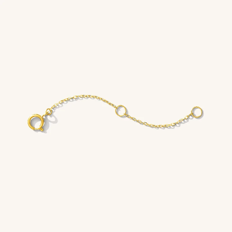 adjustable moon phase bracelet Removable Extender - 14k Solid Gold