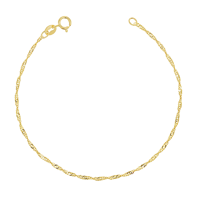 statement gold cuff earrings Singapore Chain Bracelet