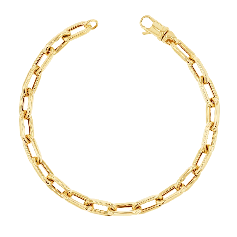 rose gold feather earrings 14K Grand Beverly Chain Bracelet