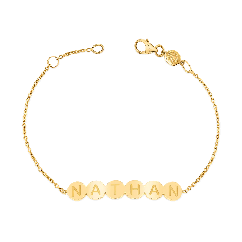 cubic zirconia stud earrings classic Bubble Round Engravable ID Bracelet