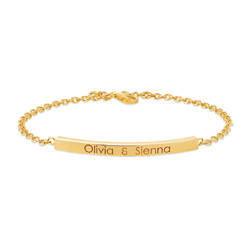 delicate marquise diamond band Quad Bar Bracelet