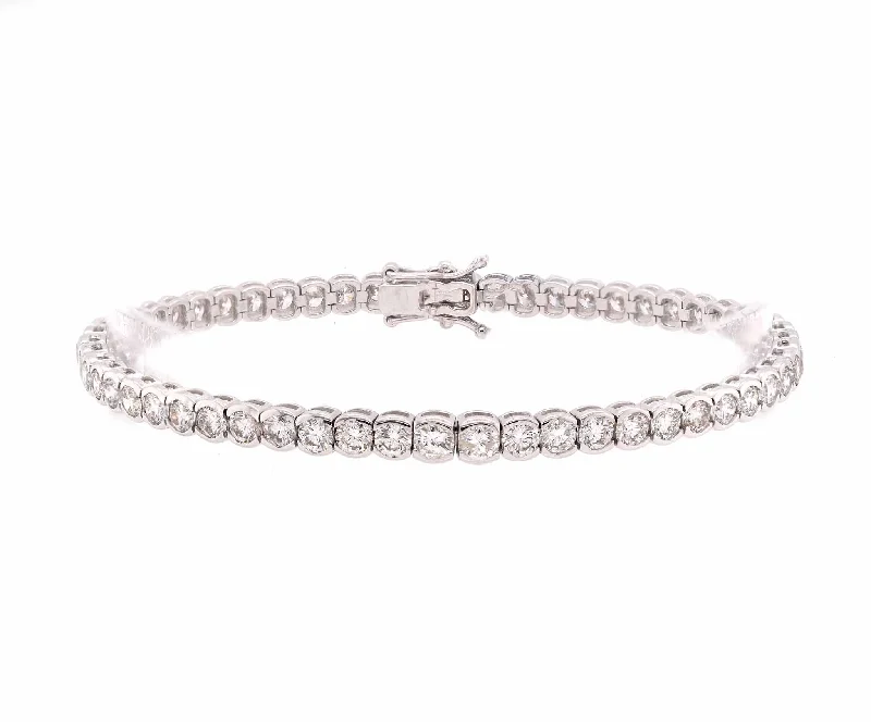 butterfly pendant necklace delicate 18 Karat White Gold Bezel Set Diamond Tennis Bracelet