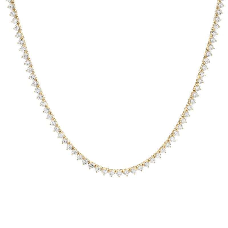 real citrine gemstone pendant 18 Karat Yellow Gold Diamond Tennis Necklace