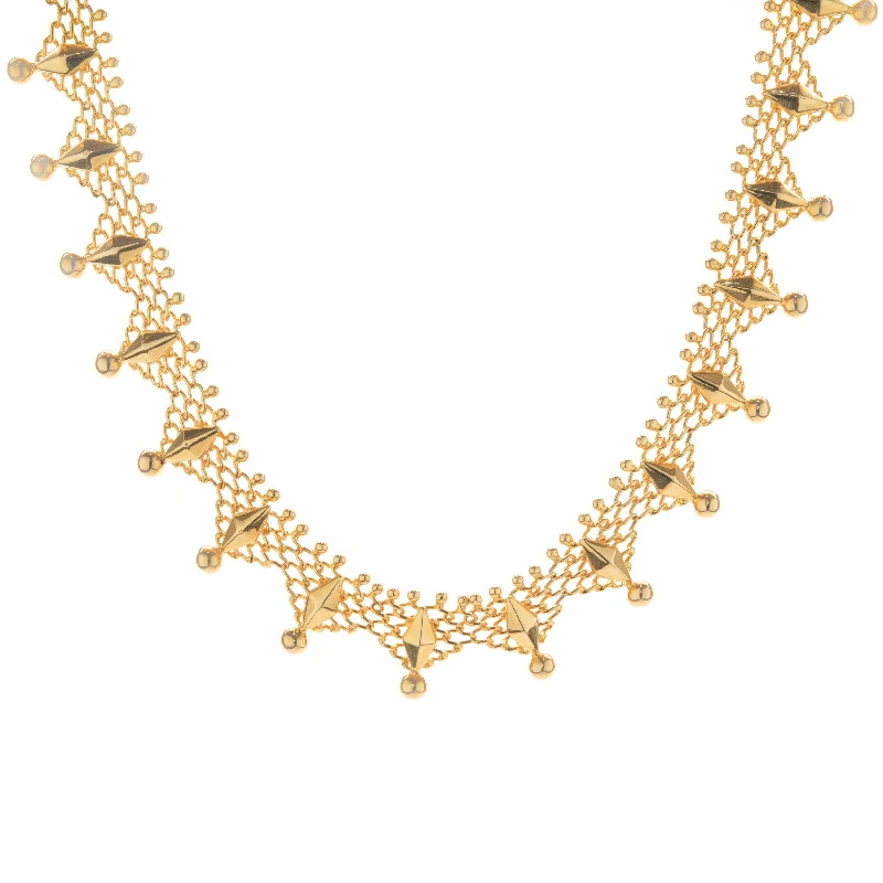 simple crescent moon ring 18 Karat Yellow Gold Ornate Custom Designed Link Necklace simple crescent moon ring 18 Karat Yellow Gold Ornate Custom Designed Link Necklace