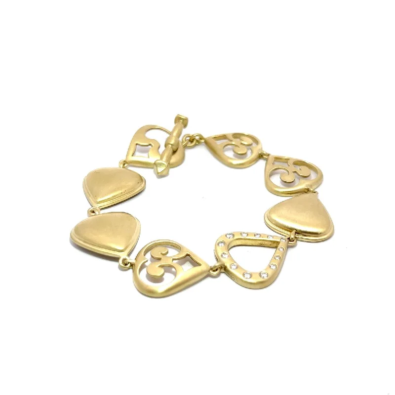 white gold infinity ring Pre-Owned Elizabeth Rand Drop Link Bracelet
