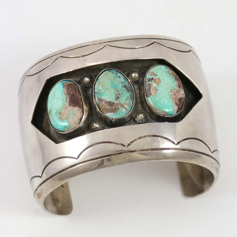 vintage art deco bracelet 1970s Turquoise Cuff