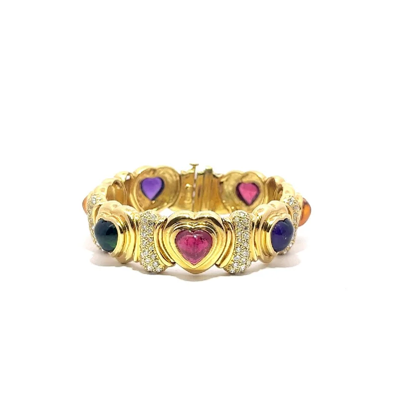 celestial star earrings stud Pre-Owned Multi-Gem and Diamond Bracelet