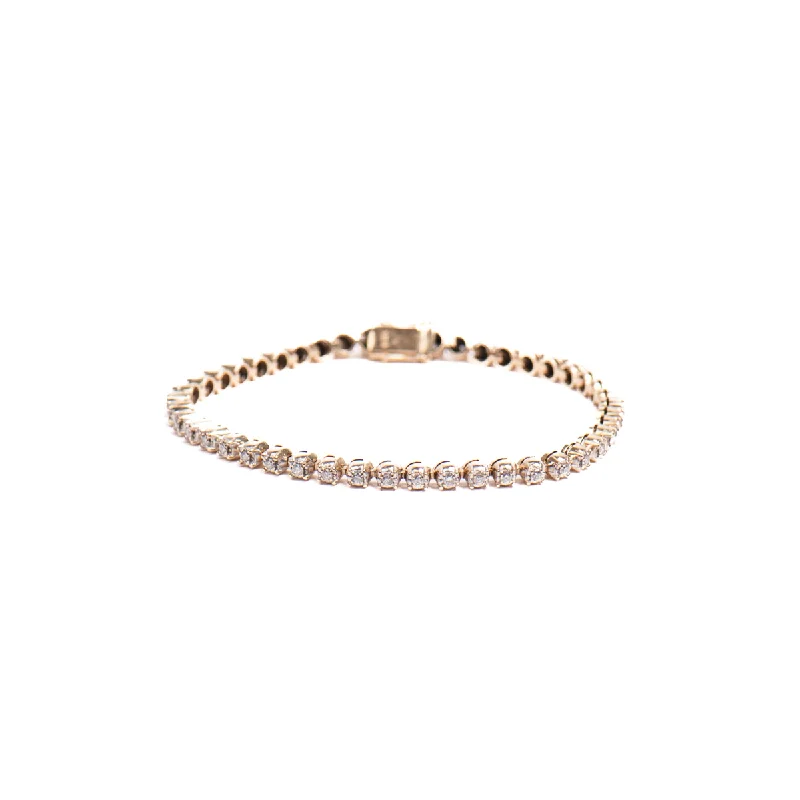 minimalist gemstone stud earrings Pre-Owned Diamond Tennis Bracelet