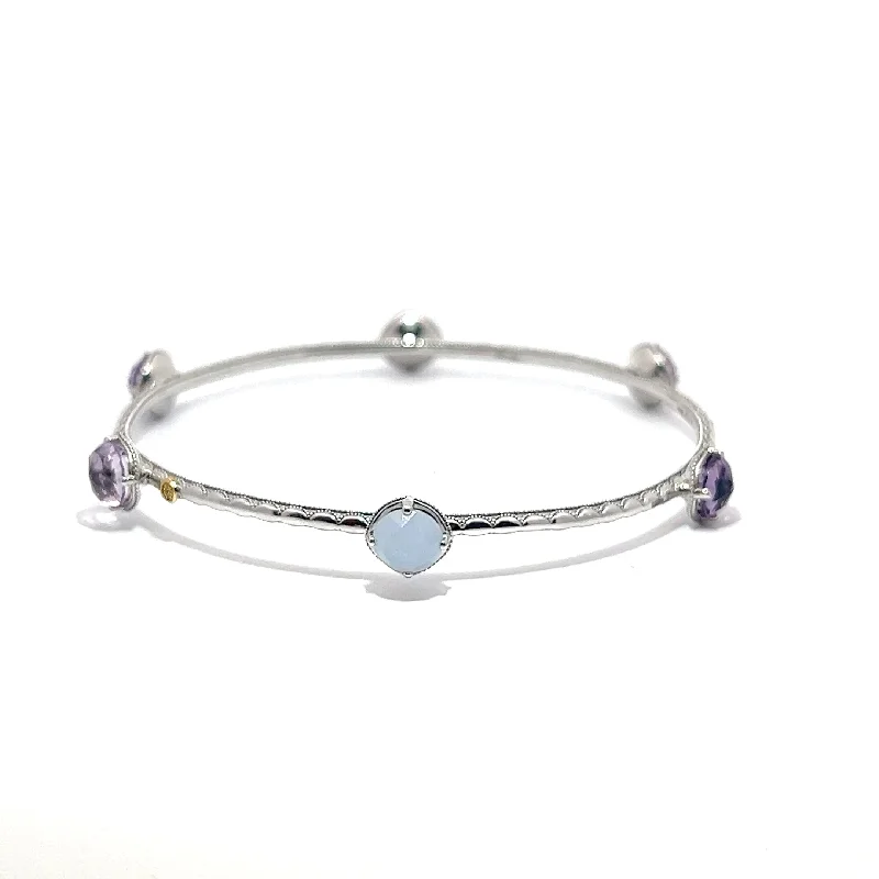 ethical lab-grown diamond ring Pre-Owned Tacori Lilac Blossom Bangle