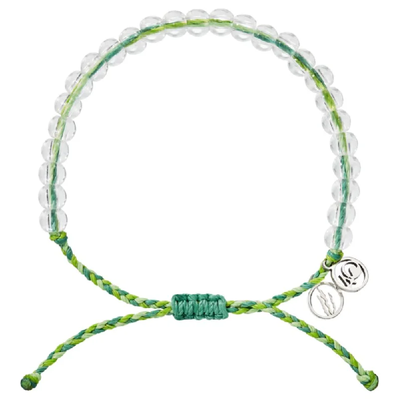 butterfly charm bracelet delicate 4Ocean April 2023 Limited Edition Earth Day Kelp Beaded Bracelet