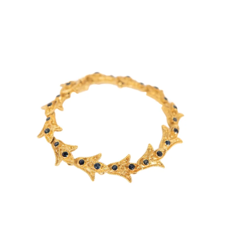 classic wedding set with diamonds Pre-Owned Blue Sapphire Bracelet