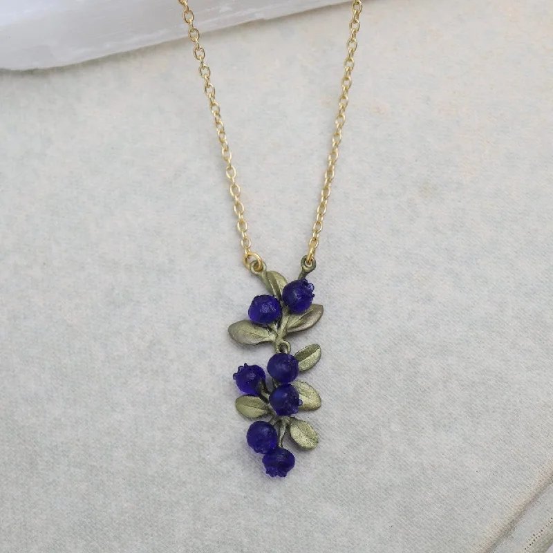 real peridot gemstone ring Petite Blueberry Pendant Necklace