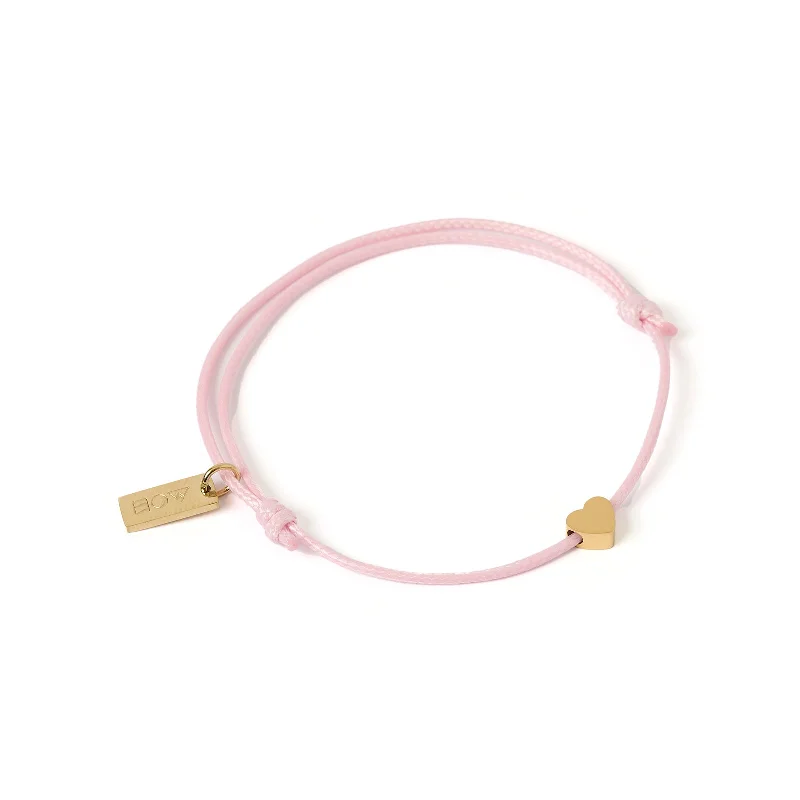fine silver herringbone necklace Angel Heart Bracelet - Rose