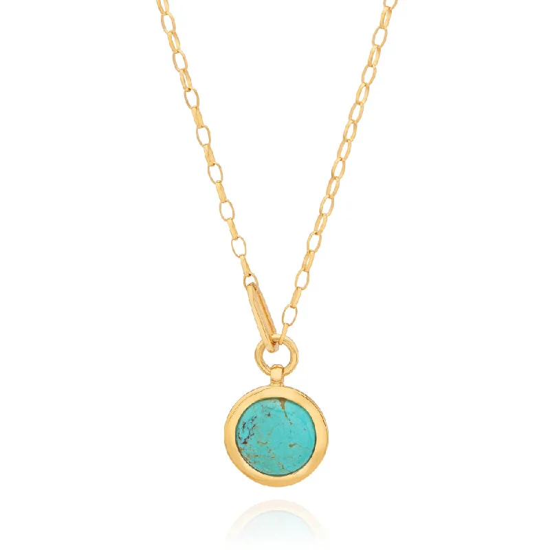 unique diamond tennis bracelet Anna Beck Large Way Turquoise Pendant Necklace