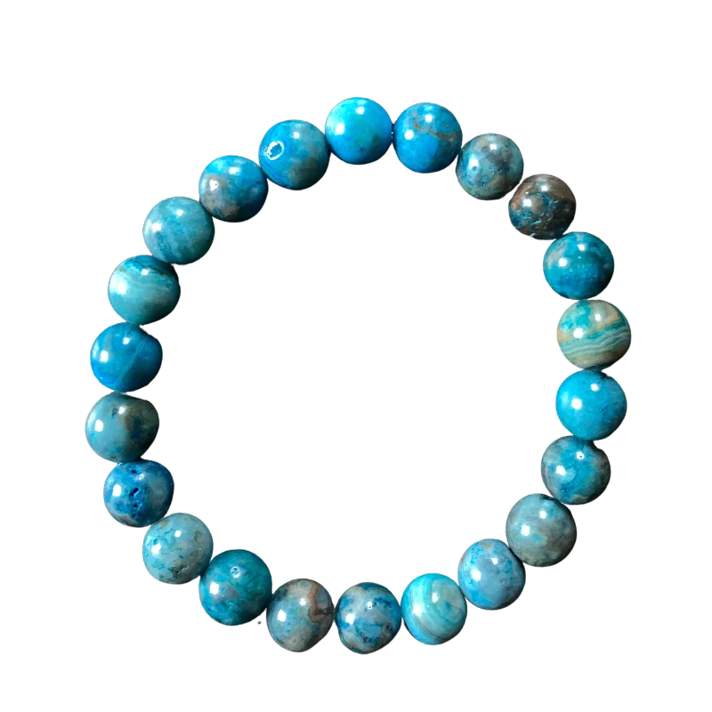 minimalist diamond stud earrings Aquamarine Quartz Blue 8mm Bracelet