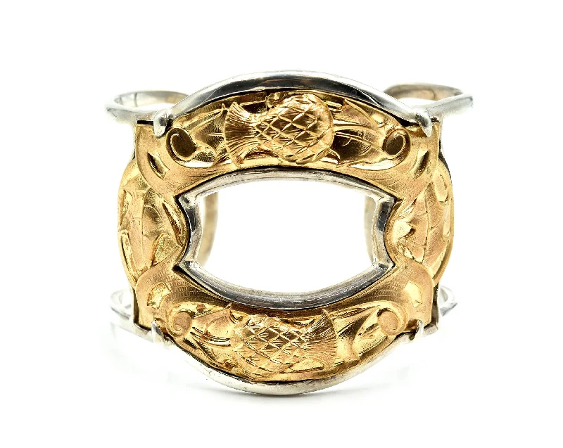 dainty sapphire gemstone bracelet Barry Brinker Sterling Silver and Gold Vermeil Vintage Cuff Bracelet dainty sapphire gemstone bracelet Barry Brinker Sterling Silver and Gold Vermeil Vintage Cuff Bracelet