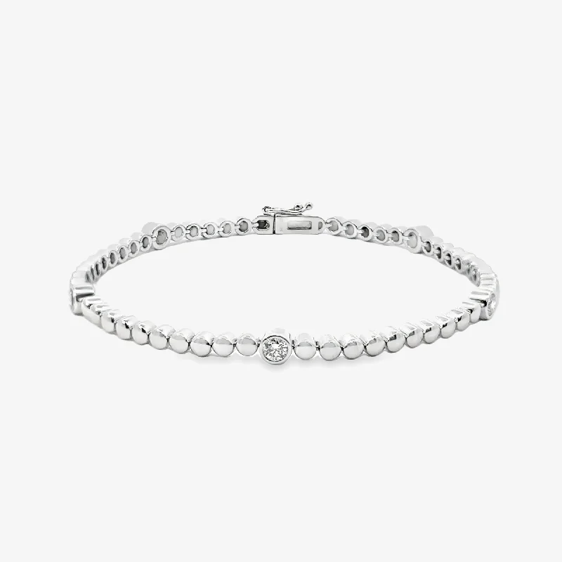 rose quartz bracelet healing Bead It 0.60CT Station Bracelet