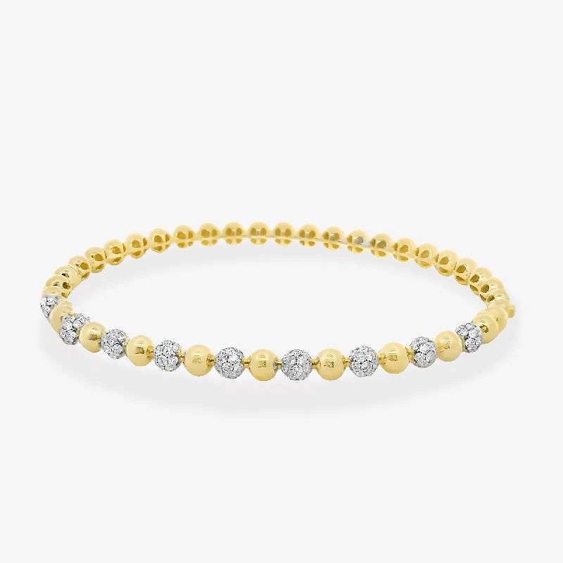 personalized ring with name Bead It 1.00CT Diamond Medium Bangle Bracelet