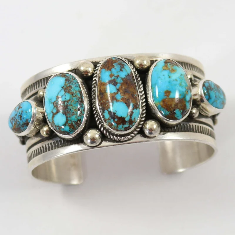 white topaz stacking rings Bisbee Turquoise Cuff