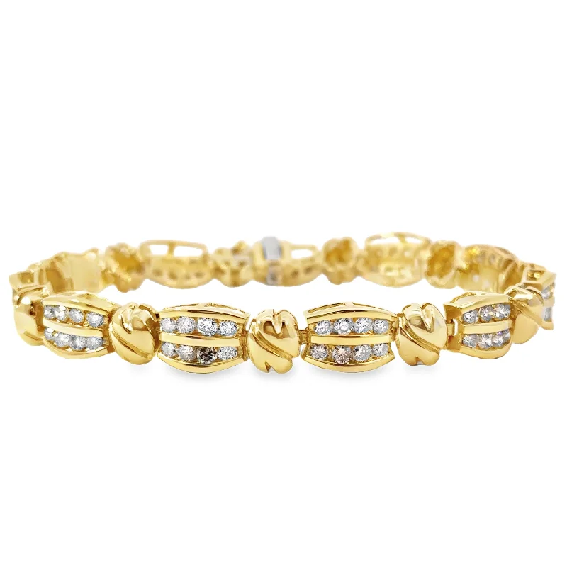 real peridot charm bracelet Yellow Gold Diamond Fashion Bracelet