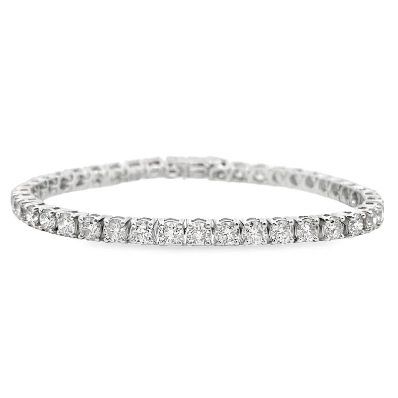 dainty gemstone choker necklace White Gold 8.20 Cttw. Diamond Tennis Bracelet