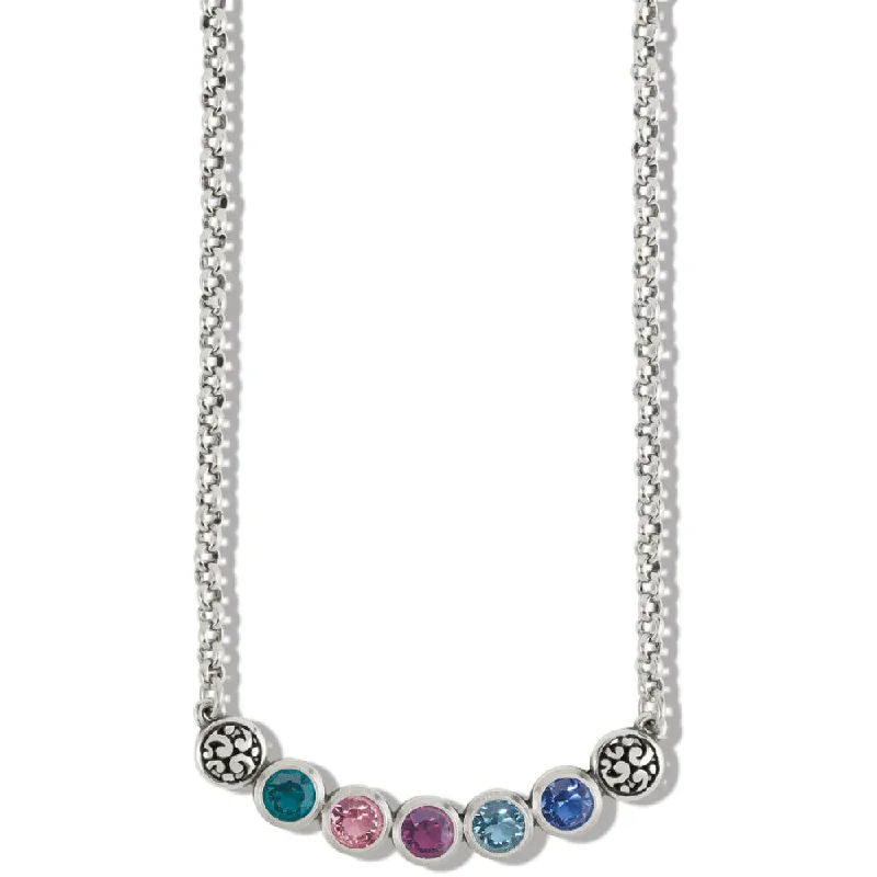 raw crystal cuff bracelet Brighton Elora Gems Dots Curve Necklace