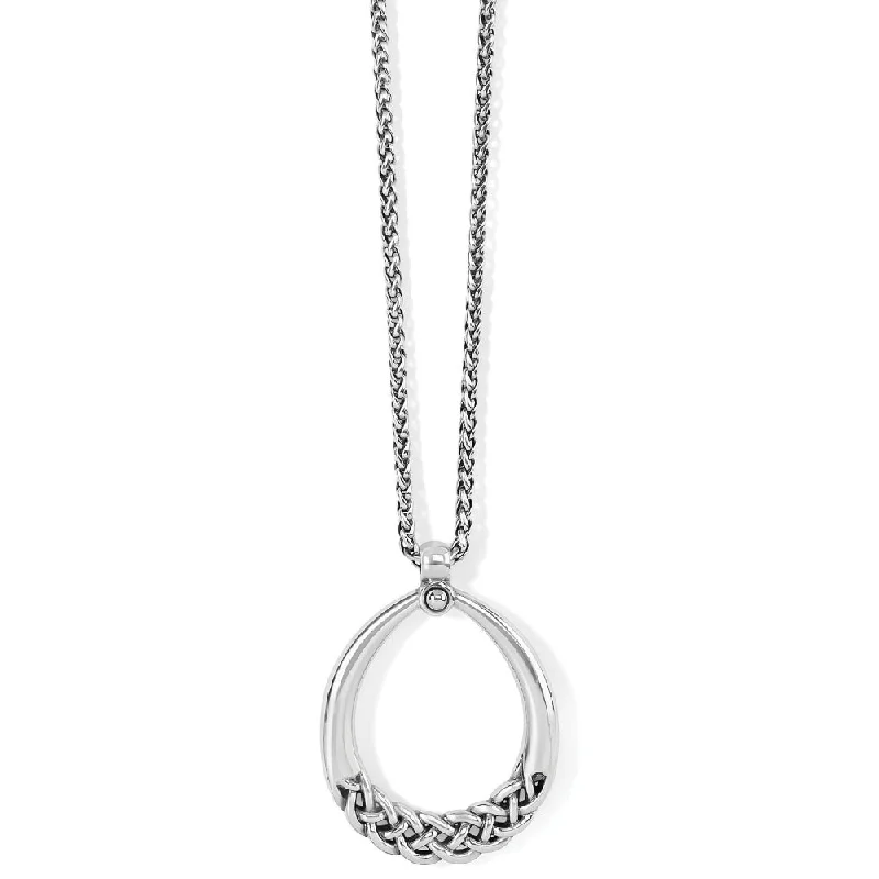 elegant art deco necklace Brighton Interlok Braid Drop Necklace