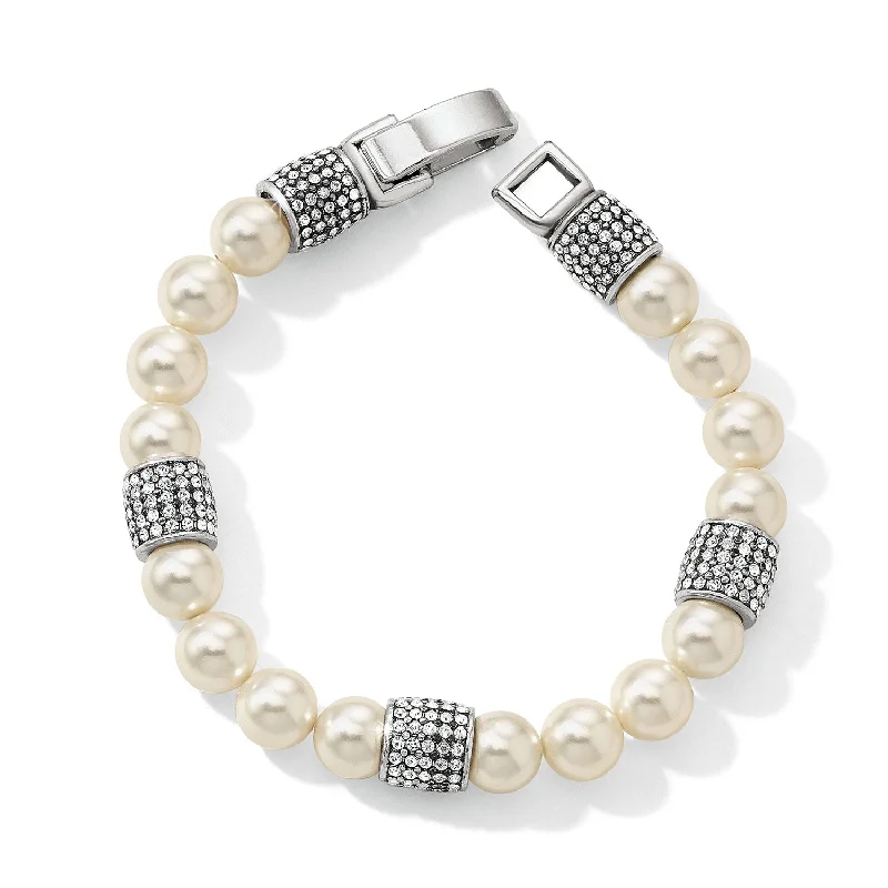 natural crystal pendant necklace Brighton Meridian Pearl Bracelet
