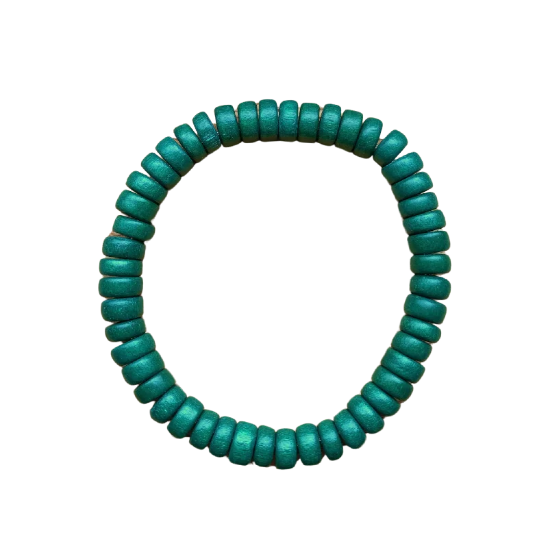 bold chunky cocktail ring Hunter Wood Rondelle 8mm Bracelet