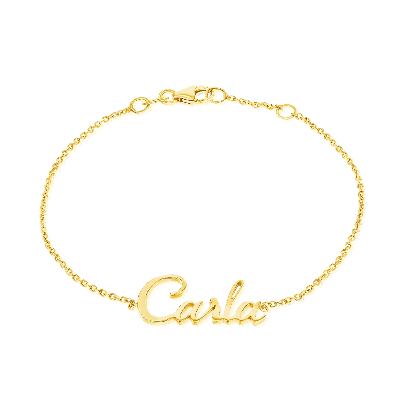 unique blue topaz ring Custom Name Bracelet