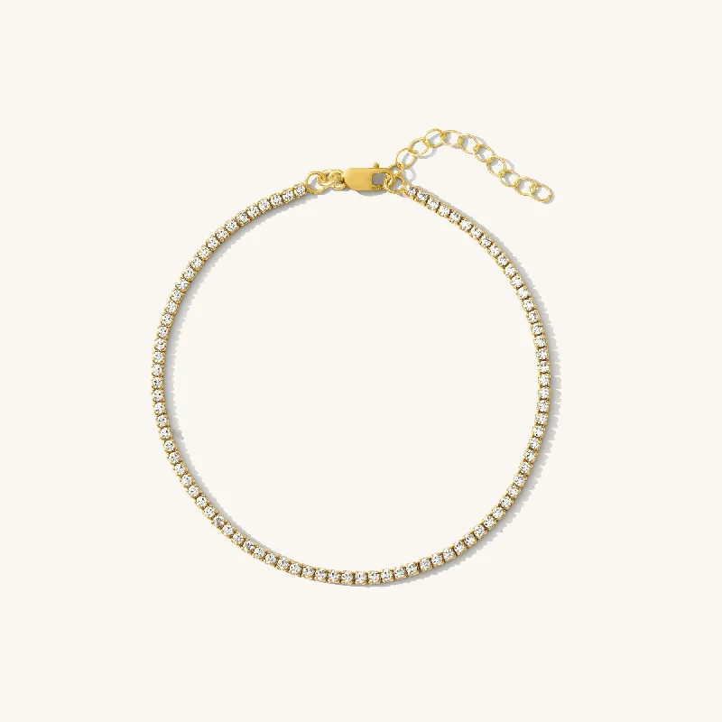 small diamond cross pendant Dainty CZ Tennis Bracelet