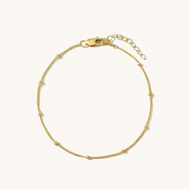 vintage emerald cocktail ring Dainty Satellite Chain Bracelet