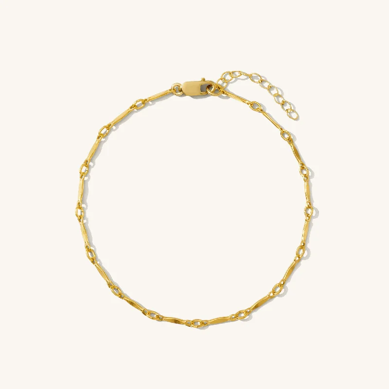 unique gemstone cocktail ring Dapped Chain Bracelet