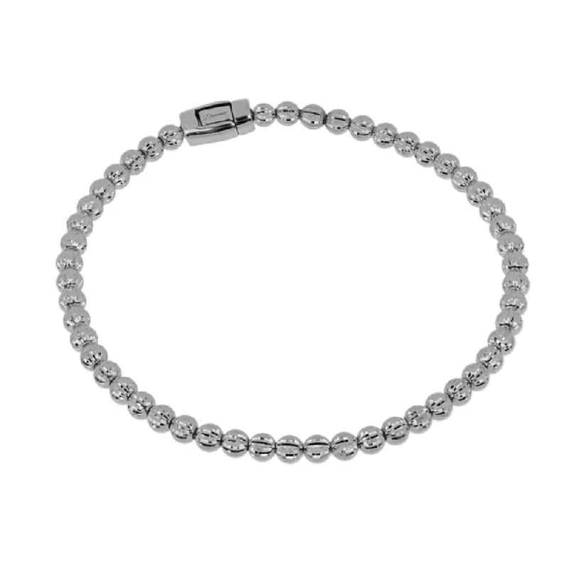 yellow sapphire engagement ring Desmos Crystal Diamond-Cut Bead Bracelet, 4mm