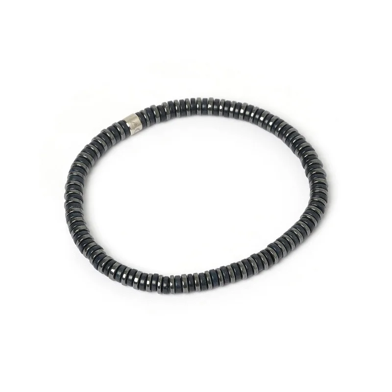 solid gold stacking rings set Devin Men's Bracelet
