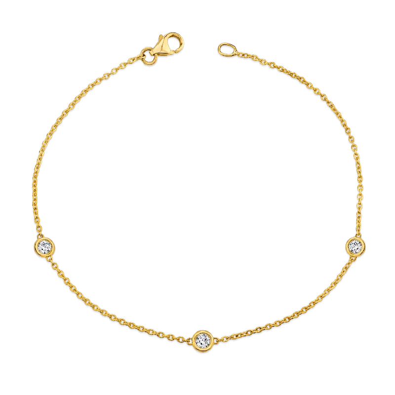 celestial astrology sign ring Diamond Strand Bracelet