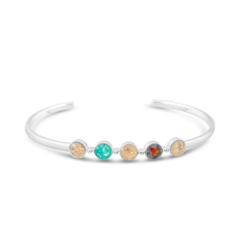 emerald cut diamond wedding ring Dune Jewelry Sterling Silver Endless Summer Turquoise Cuff Bracelet - Ocean City