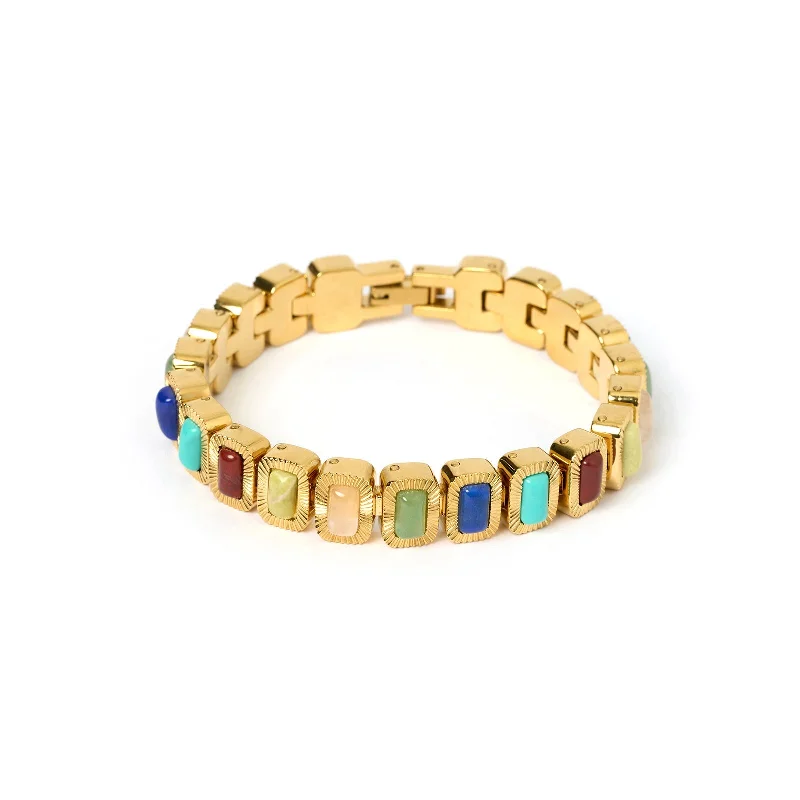 minimalist gold bracelet thin Elkie Gold Bracelet