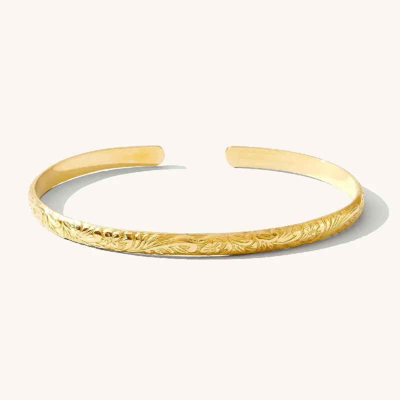 dainty sapphire gemstone bracelet Flower Cuff Bracelet