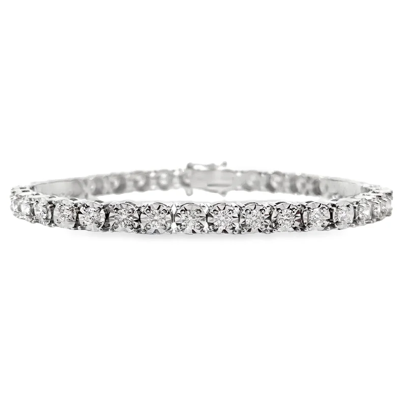 boho shell beaded anklet Forevermark White Gold 3.65 Cttw. Diamond Tennis Bracelet