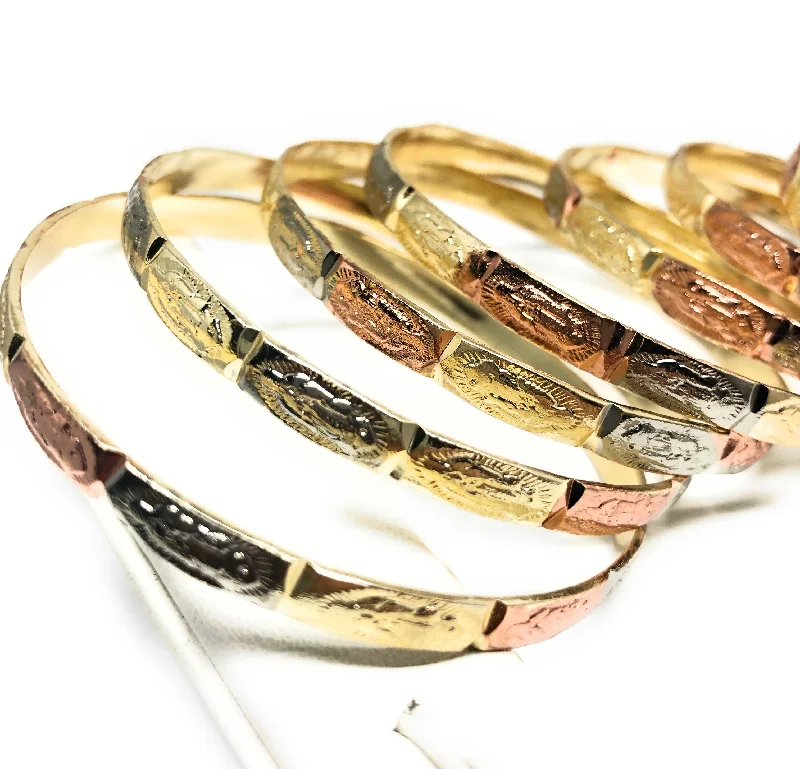 classic gold cuff bracelet Gold Plated Tri-Color Virgin Mary Semanario Bangle Bracelet Pulsera Semanario Tres Colores Virgen Guadalupe classic gold cuff bracelet Gold Plated Tri-Color Virgin Mary Semanario Bangle Bracelet Pulsera Semanario Tres Colores Virgen Guadalupe