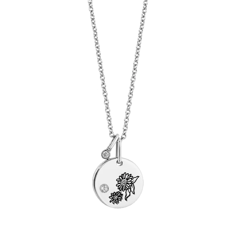handmade wire-wrapped gemstone ring Hallmark Fine Jewelry April Flower of the Month Pendant in Sterling Silver with White Topaz and Diamond Accent handmade wire-wrapped gemstone ring Hallmark Fine Jewelry April Flower of the Month Pendant in Sterling Silver with White Topaz and Diamond Accent