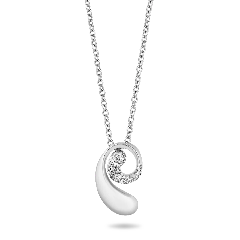 zodiac constellation bracelet silver Hallmark Fine Jewelry Journey Swirl Pendant in Sterling Silver with 1/10 Cttw of Diamonds
