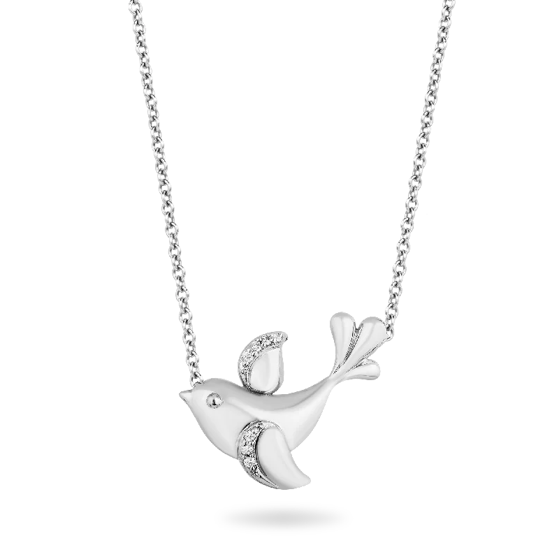 solid gold cartilage hoop Hallmark Fine Jewelry Joyful Dove Pendant in Sterling Silver with 1/20 Cttw of Diamonds