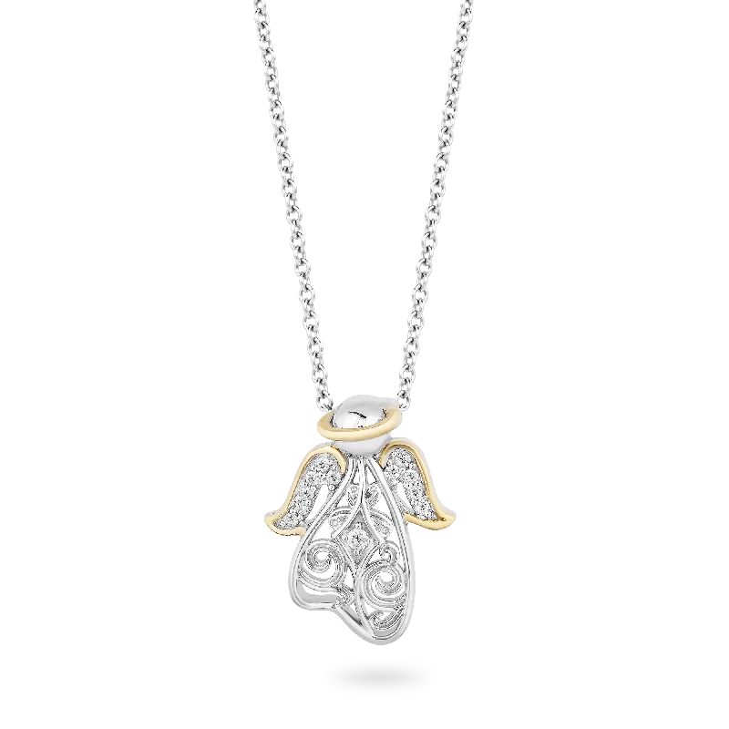 evil eye protection bracelet Hallmark Fine Jewelry Lace Angel Pendant in Sterling Silver & 14K Yellow Gold with Diamonds evil eye protection bracelet Hallmark Fine Jewelry Lace Angel Pendant in Sterling Silver & 14K Yellow Gold with Diamonds