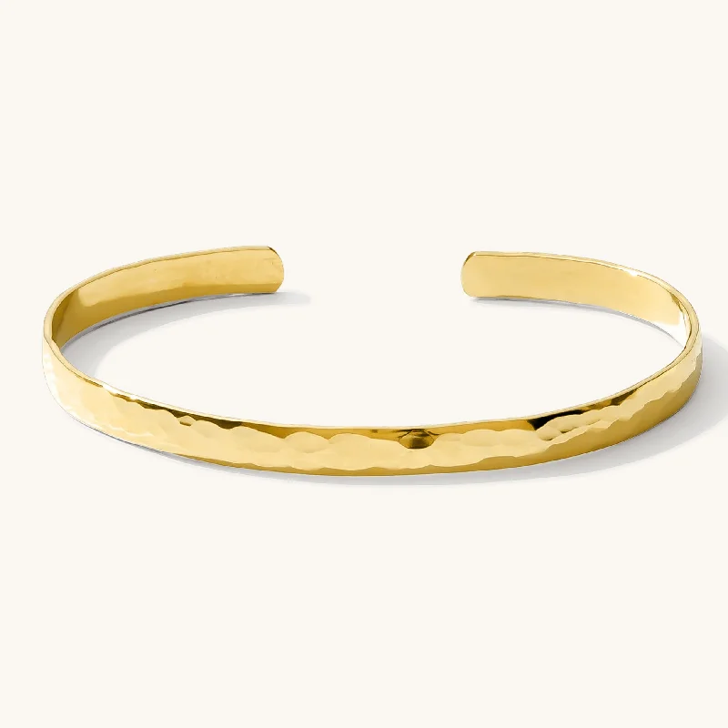 unique emerald green ring Hammered Statement Cuff Bracelet