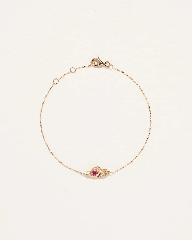 diamond tennis bracelet real Heart In Hand Bracelet