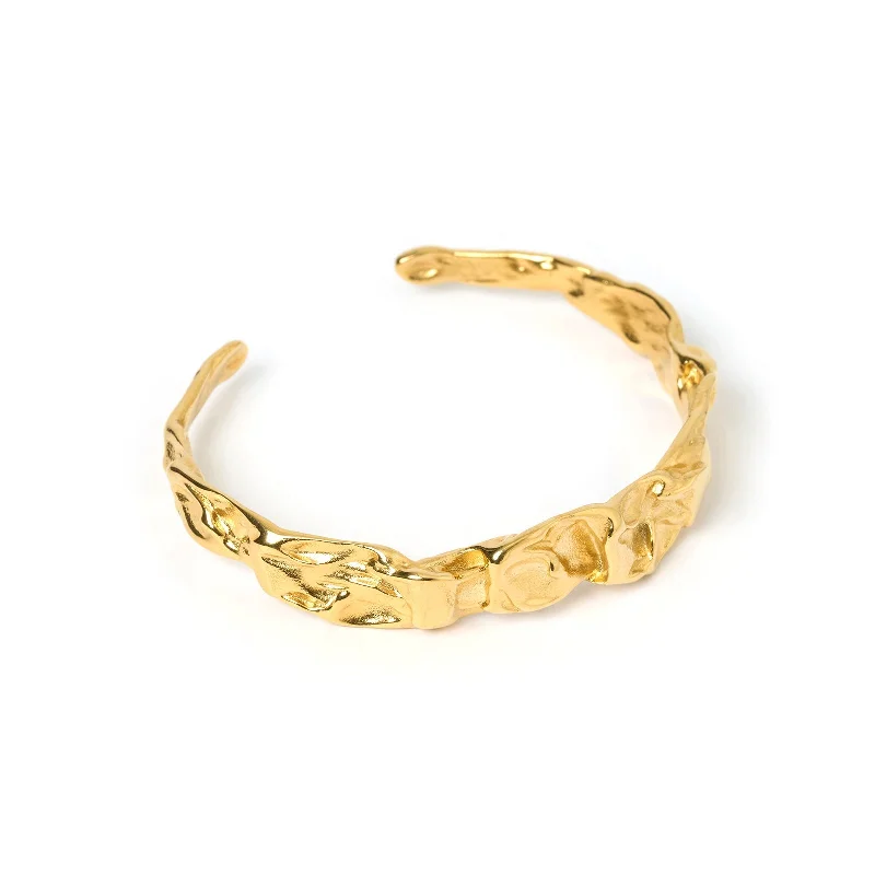luxury emerald ring platinum Hunter Gold Cuff Bracelet